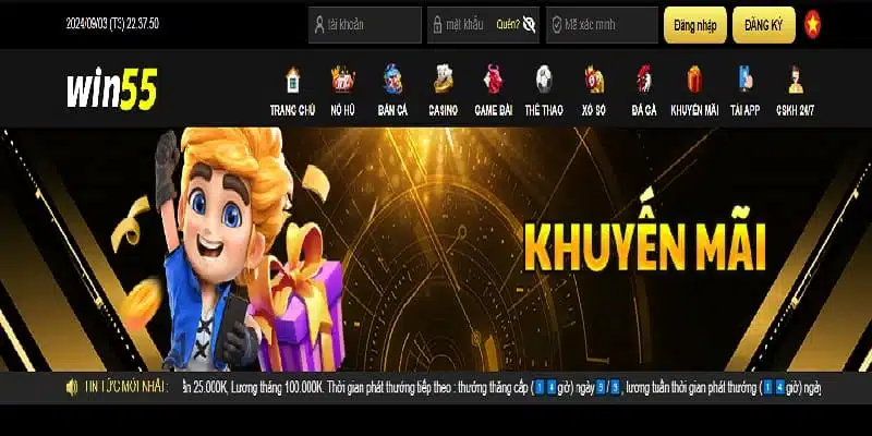 Nhiều khuyến mãi hấp dẫn trên Casino Win55