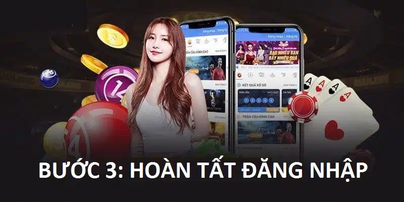 Hoàn tất đăng nhập nền tảng Win55