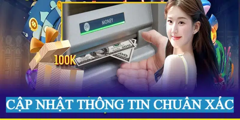 Cập nhật thông tin chuẩn xác mới có thể gửi tiền